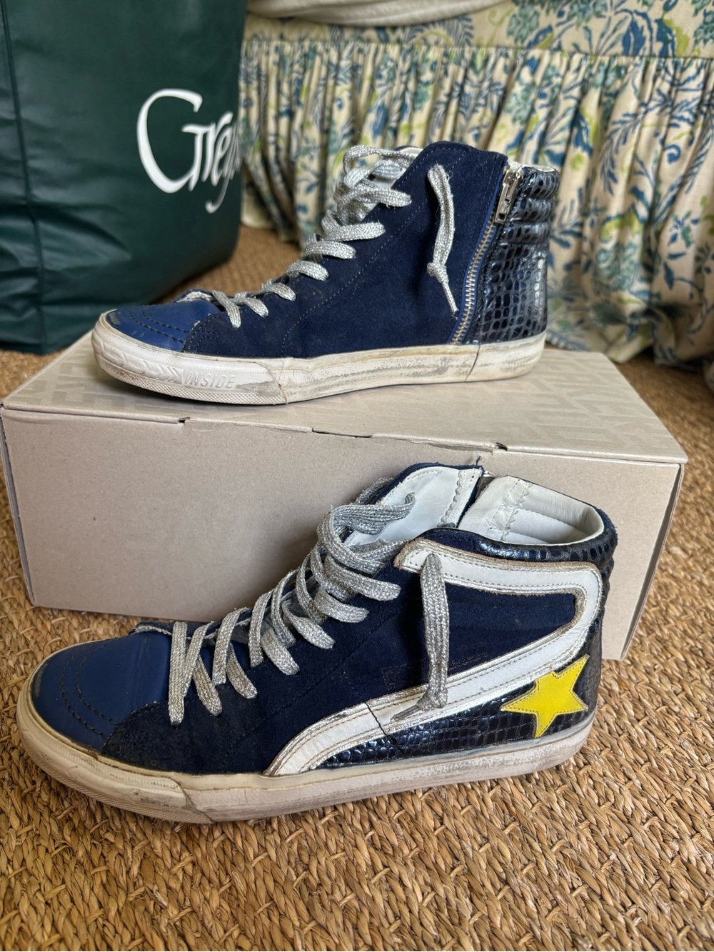 Golden Goose High star blue